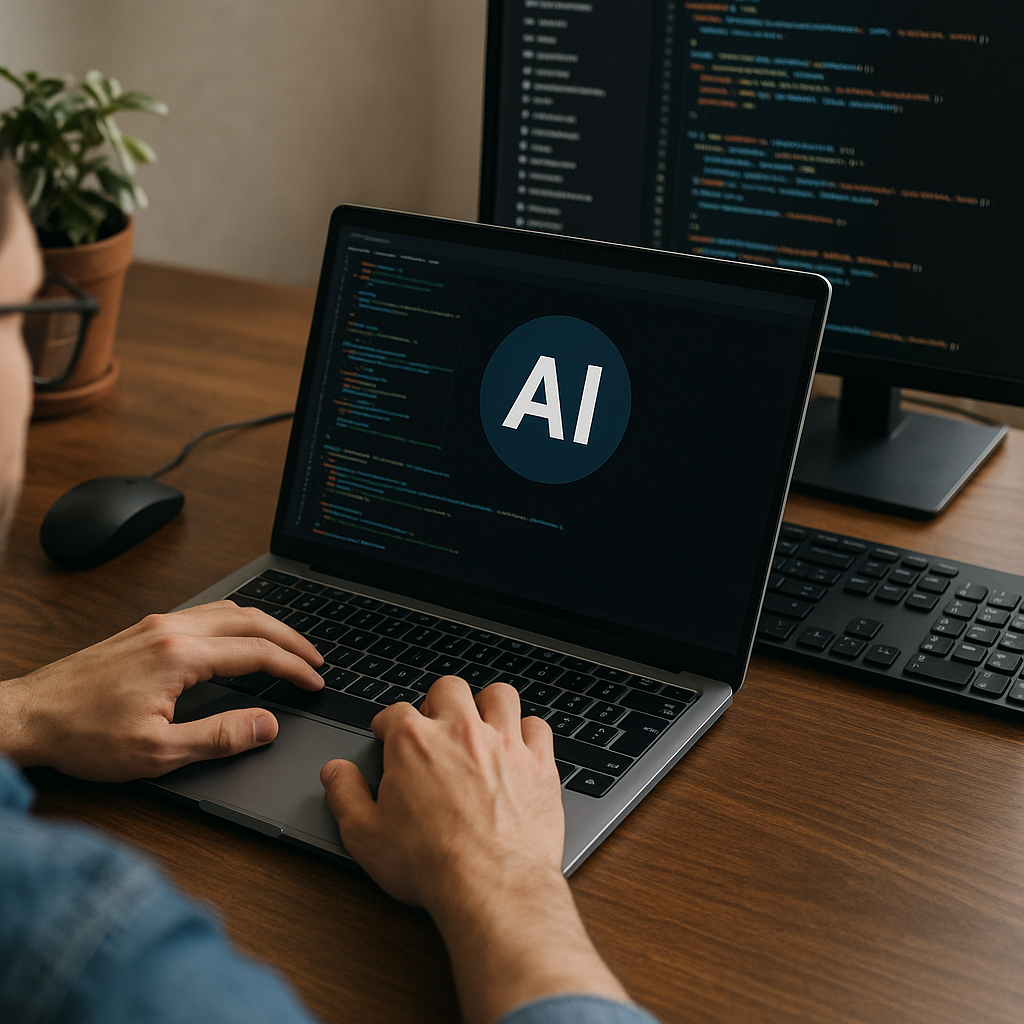 artificial intelligence coding programming concept